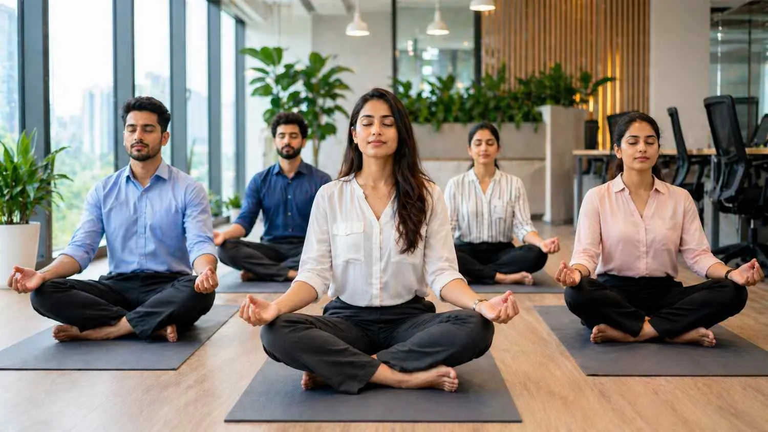  Corporate Yoga for Stress and Anxiety at Work - A Science-Backed Guide  